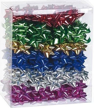 C/100 COCAS POLIPROPILENO METALIZADO 15MM COLORES SURTIDOS