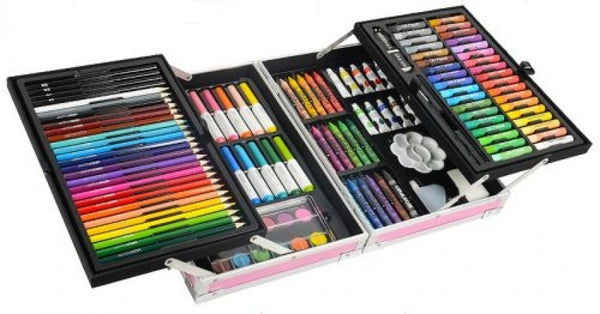 Caja aluminio 132 piezas surtidas junior art studio