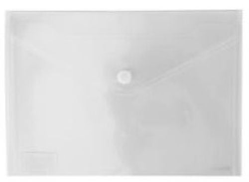 Paq/10 carpeta sobre a5 transparente cierre velcro polipropileno