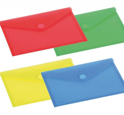 PAQ/10 CARPETA SOBRE A5 CIERRE VELCRO PP AZUL