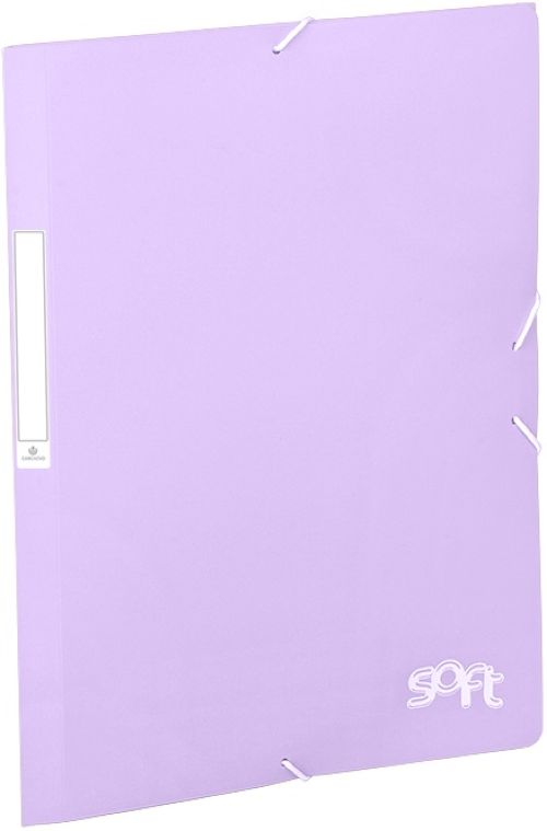 PAQ/5 CARPETAS PP GOMAS Y SOLAPAS SALMON SOFT