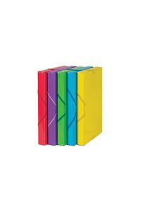 Pack 6 carpetas de proyectos fº lomo 25mm polipropileno colores surtidos