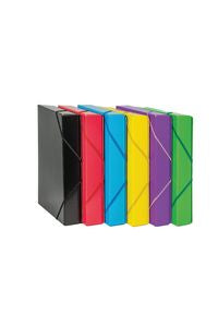 Pack 5 carpetas de proyectos fº lomo 50mm polipropileno colores surtidos