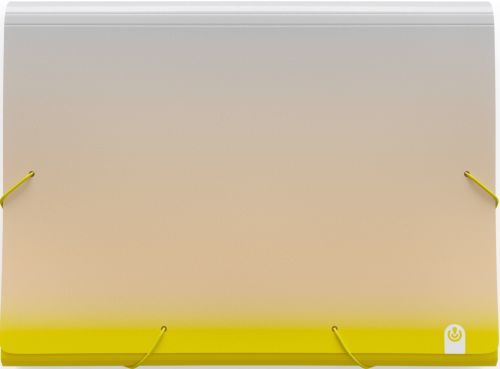 ACORDEÓN PP UNITED FOLIO 13 DPTOS C/GOMA AMARILLO