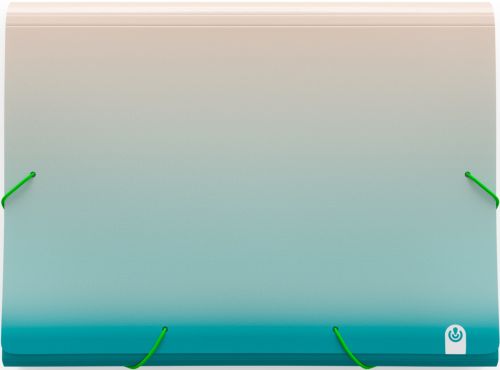 ACORDEON PP UNITED FOLIO 13 DPTOS C/GOMA VERDE