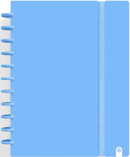 CUADERNO INGENIOX A4 80H CUADRICULA AZUL PASTEL