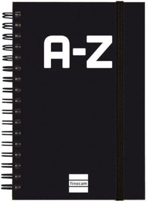 INDICE TELEFONICO A-Z 10X15CM ESPIRAL NEGRO