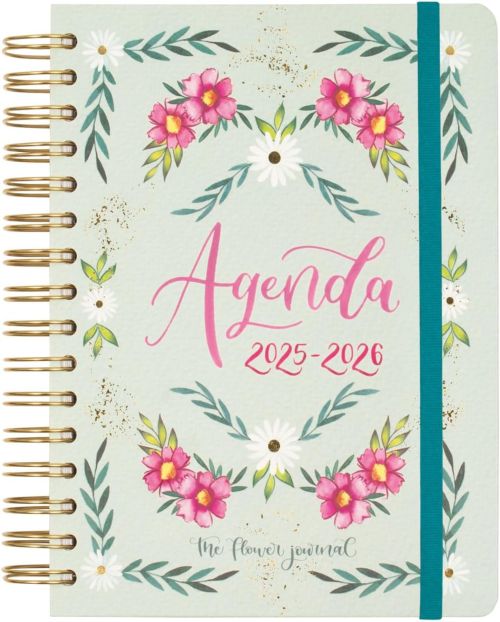 AGENDA ESCOLAR 25-26 FLOWER JOURNEY VERDE E10 DP
