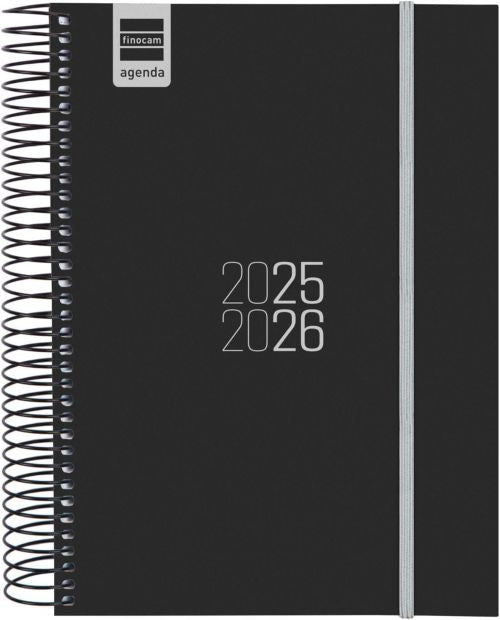 AGENDA ESCOLAR 25-26 ESPIR NEGRO E10 DP