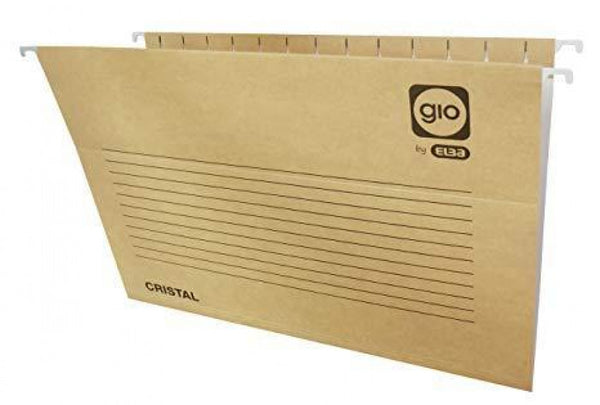 C/25 CARPETA COLGANTE A4 GIO MODELO CRISTAL KRAFT BICOLOR