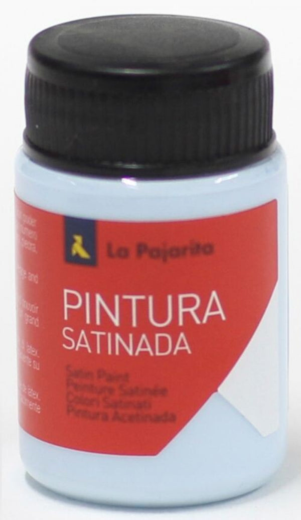 C/6 bote pintura satinada la pajarita azul pastel base latex