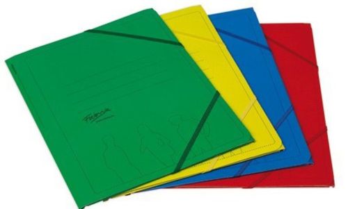 PAQ/10 CARPETA CARTON Fº GOMAS Y SOLAPAS GOFRADA SURTIDOS