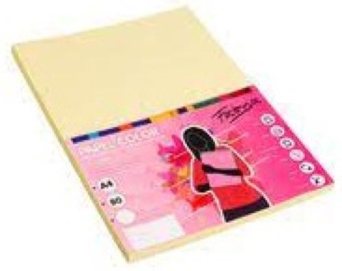 PAQUETE PAPEL A4 100H 80G COLOR AMARILLO FABRISA