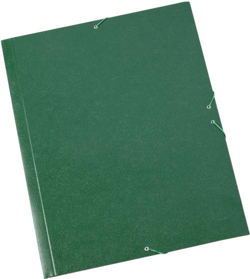 CARPETA DIBUJO A3 GOMAS Y SOLAPAS CARTON GOFRADO VERDE