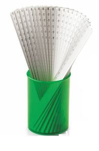 BOTE 25 REGLAS 15CM ALUMINIO GRADUADAS