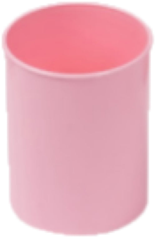 CUBILETE DE PLASTICO OPACO PASTEL ROSA