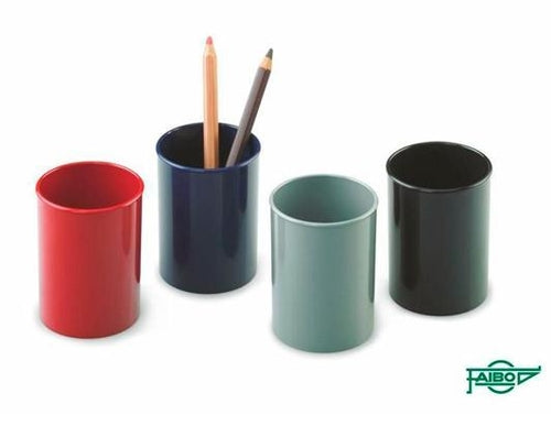 CUBILETE DE PLASTICO OPACO NEGRO FAIBO