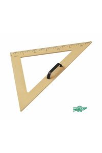 ESCUADRA PARA PIZARRA 50CM PLASTICO IMITACION MADERA FAIBO