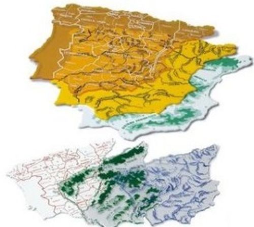 BOLSA 3 PLANTILLAS MAPA DE ESPAÑA 15X12,5CM