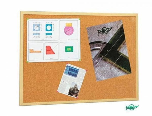 Tablero de corcho 80x120cm marco madera faibo