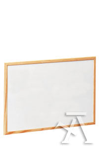PIZARRA BLANCA METALICA 60X90CM CON MARCO DE MADERA FAIBO