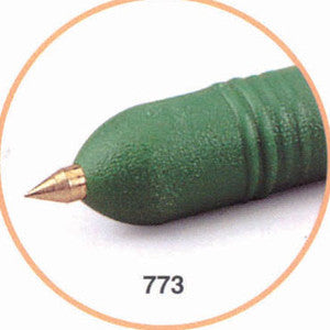 Bote 25 punzones picado punta gruesa de laton cuerpo plastico