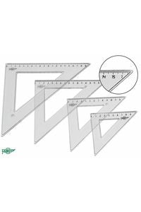 C/10 escuadras 35cm con bolsa plastico transparente