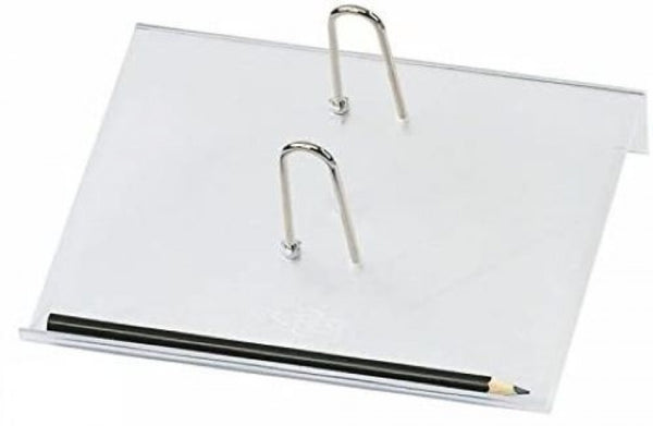 Portacalendarios sobremesa de plástico transparente para bloque bufete