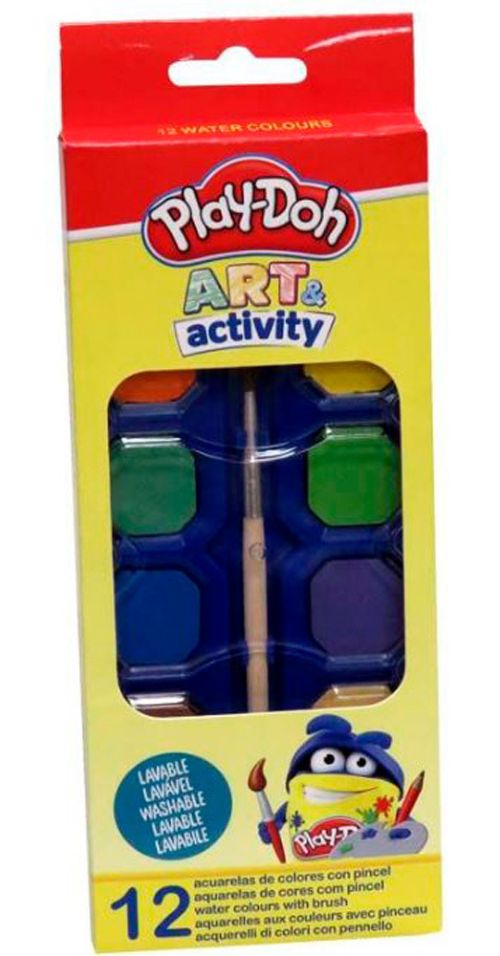 ESTUCHE 12 ACUARELAS 27MM PLAY DOH