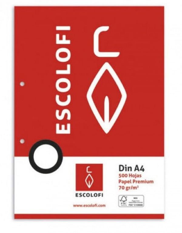 RECAMBIO A4 500H 70G PAUTA MONTESSORI 5 2 TALADROS