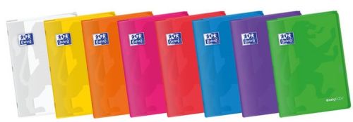 Paq/10 libretas easybook a4 48h. 90g. cuad.4x4 c/m tapa plástico colores vivos