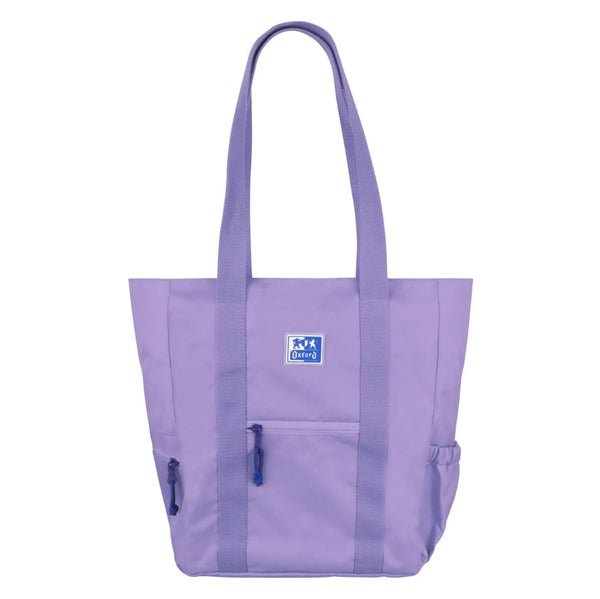Bolso tote bag b-trendy 34x32x12 color lavanda oxfbag