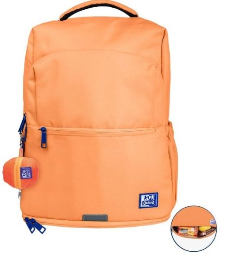 Mochila + lunchbox b-out 42x30x15cm color peach oxfbag