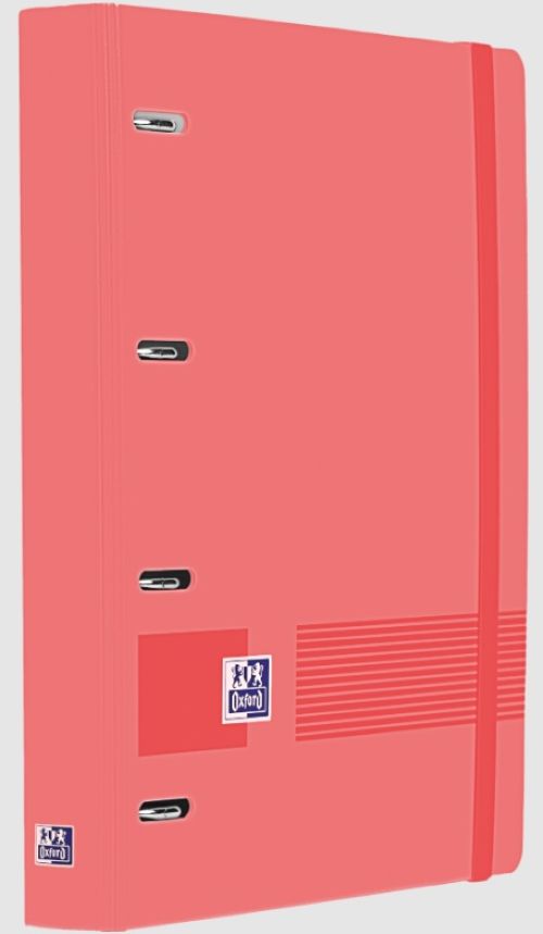 Carpebloc polyfoam a4+ 4 anillas 35mm + recambio cuadrícula 5x5 color sandia