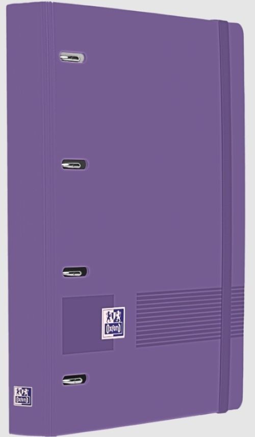 Carpebloc polyfoam a4+ 4 anillas 35mm + recambio cuadrícula 5x5 color lila