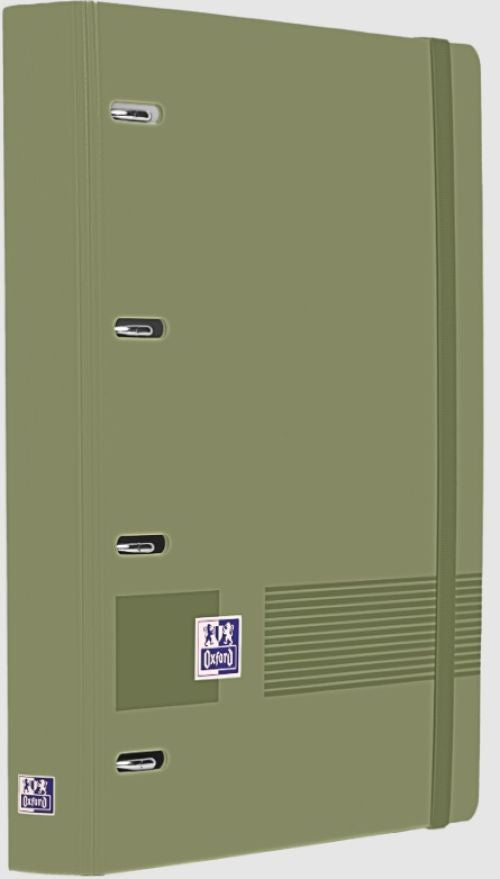 Carpebloc polyfoam a4+ 4 anillas 35mm + recambio cuadrícula 5x5 color verde safari