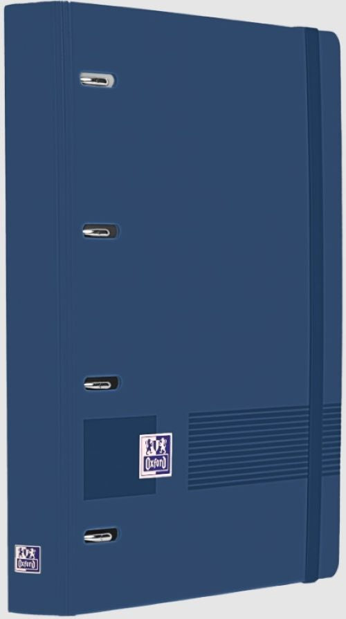 Carpebloc polyfoam a4+ 4 anillas 35mm + recambio cuadrícula 5x5 color azul marino