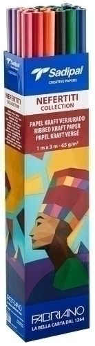 EXP 30 ROLLOS PAPEL KRAFT VERJURADO 1X3M LINEA NEFERTITI