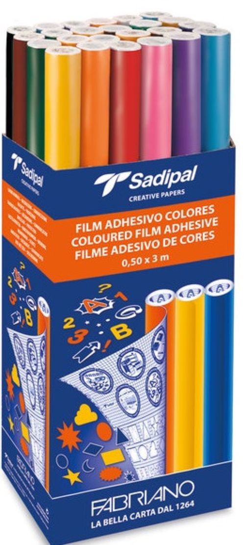 C/24 FILM AUTOADHESIVO 0,5X2M COLORES MATE SURTIDOS