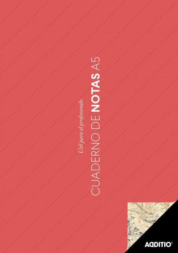 Cuaderno de notas a5 con plan del curso y evaluación continua