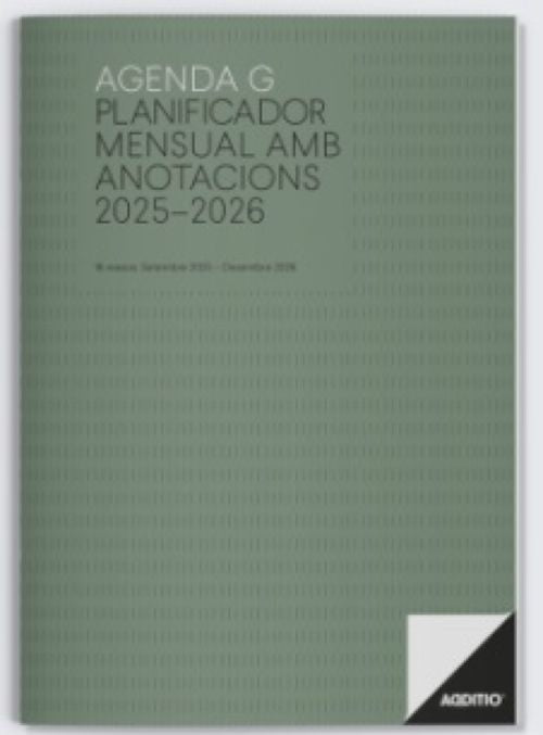 (CAT) AGENDA G PLANIFICADOR MENSUAL A4 25-26 MES VISTA