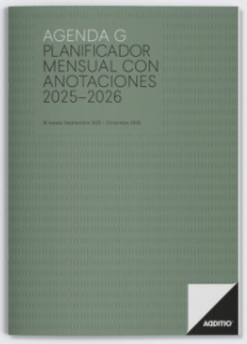 AGENDA G PLANIFICADOR MENSUAL A4 25-26 MES VISTA