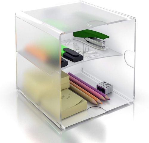 Organizador con dos separadores transparente Con posibilidad de dividir tanto en vertical como en horizontal