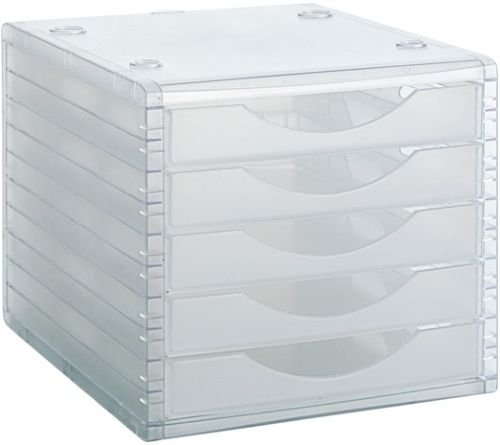 MODULO 5 CAJONES COLOR TRANSPARENTE 32,3X23,4X3,8CM