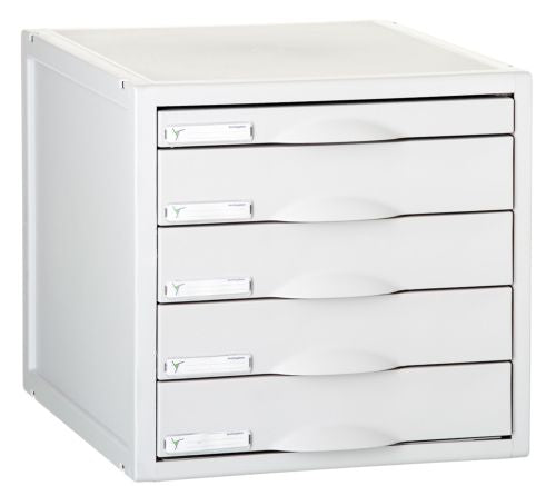 Archivador modular con 3 cajones de 82mm archisystem color gris