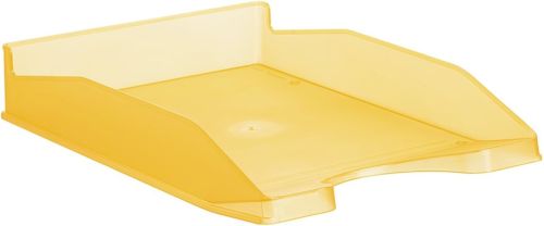 C/6 bandeja sobremesa plastico traslucido naranja 345x255x60mm