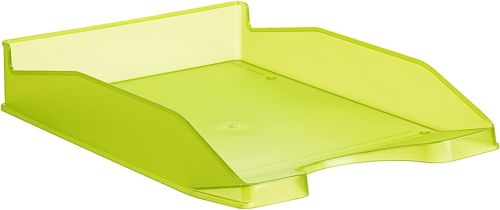 C/6 bandeja sobremesa plastico traslucido kiwi 345x255x60mm