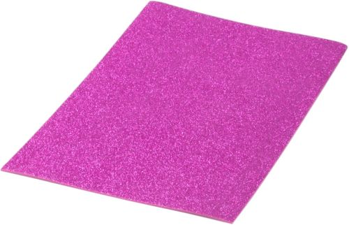 Pack 10 laminas goma eva purpurina biodegradable fucsia 40x60 cm