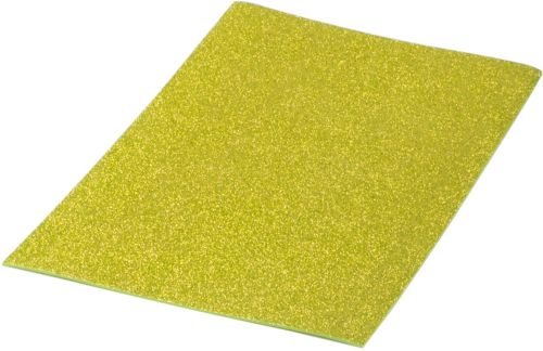 Pack 10 laminas goma eva purpurina biodegradable oro 40x60 cm