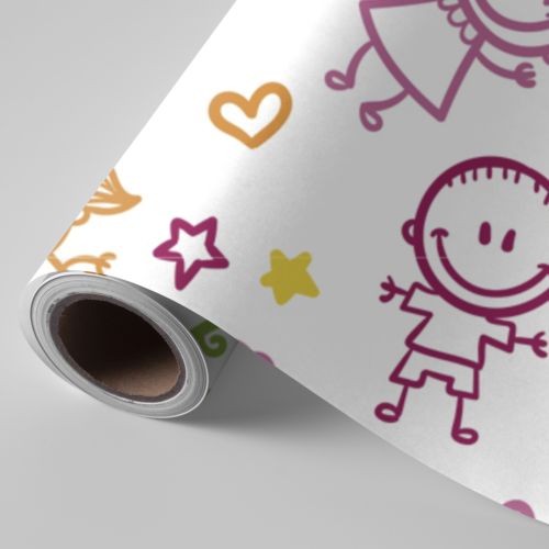 BOBINA PAPEL REGALO FANTASIA INFANTIL 62CMX4KG